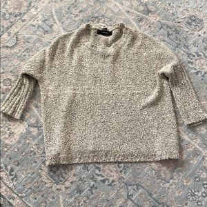 Light gray fuzzy sweater from Forever 21.